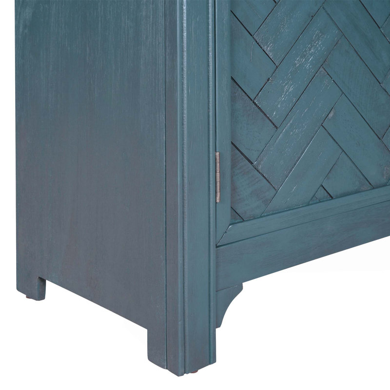 40'' Console Table, Antique Blue