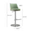 Upholstered Adjustable Height Counter Stool with Metal Frame-1366754787