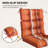 Outdoor Replacement Cushion Set Deep Seating High Back Seat / Back Cushions with Ties (Set of 2)-971156645