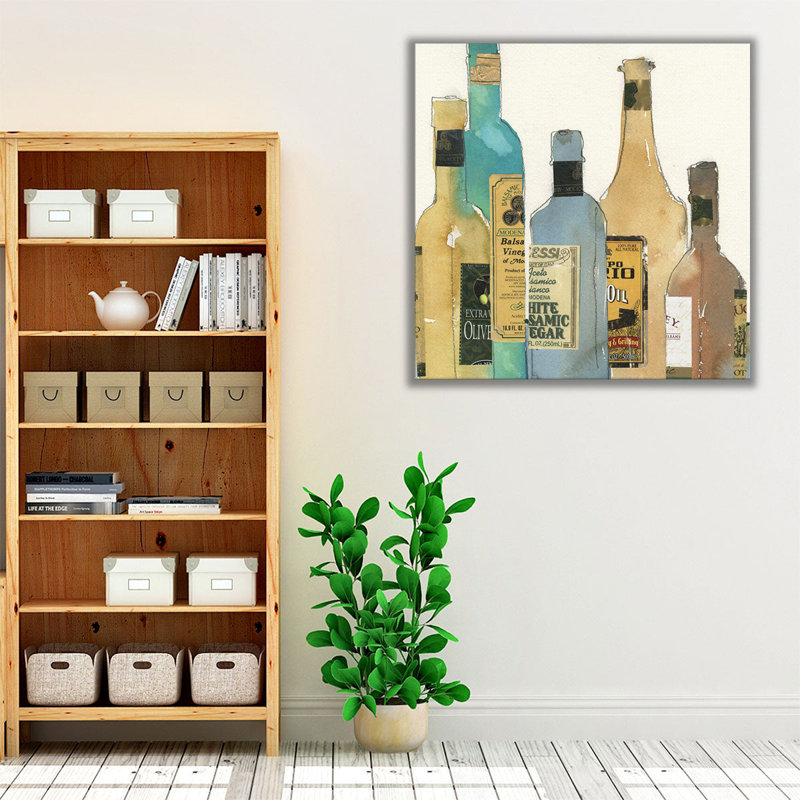 Huile et vinaigre II - reproduction d'art sur toile, H 24 po x l 24 po