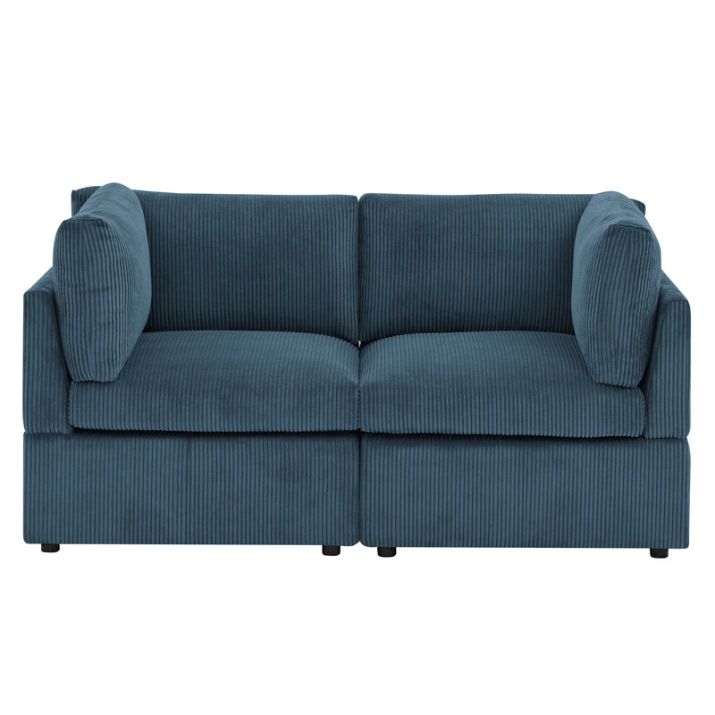 Faymill Loveseat, Dark Blue