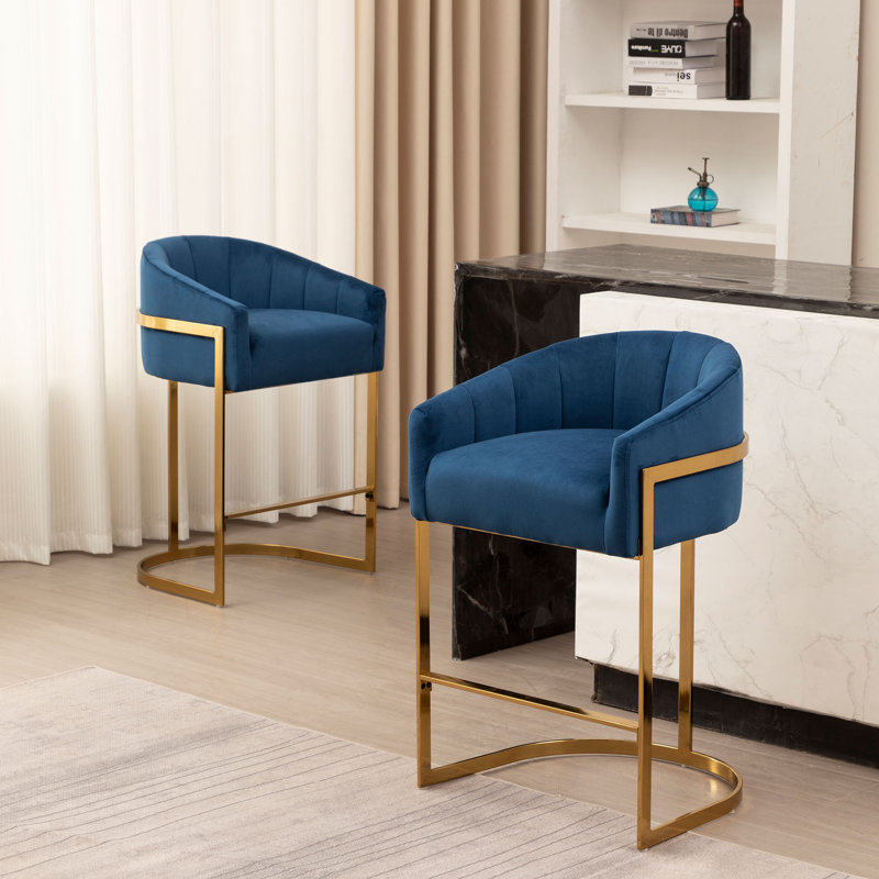 Tabouret de bar Sistrunk, Bleu