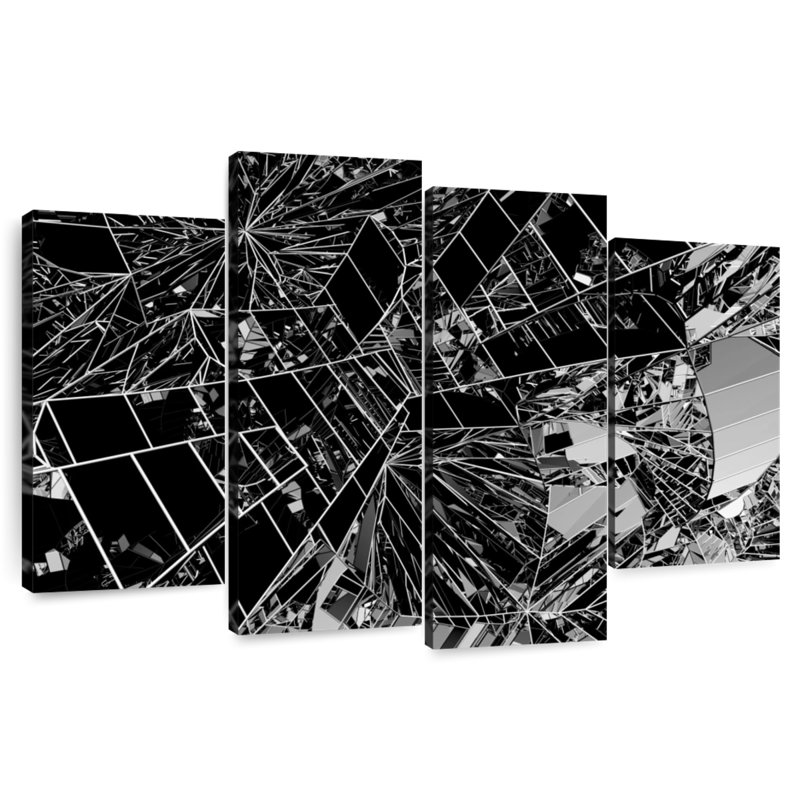 Miroir abstrait Avery, H 22 po x l 36 po
