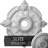 Endurathane Benson Classic Ceiling Medallion, 28 3/8"OD x 3 3/4"ID x 1 5/8"P (Fits Canopies up to 6 1/2"), Hand-Painted Silver Finish-28581838