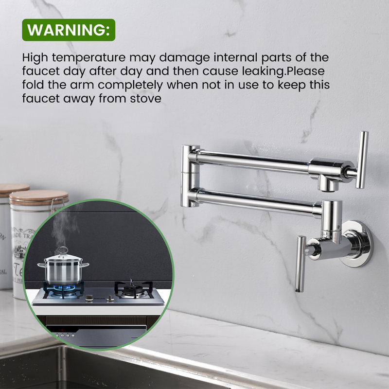 Robinet remplisseur avec accessoires, Chrome