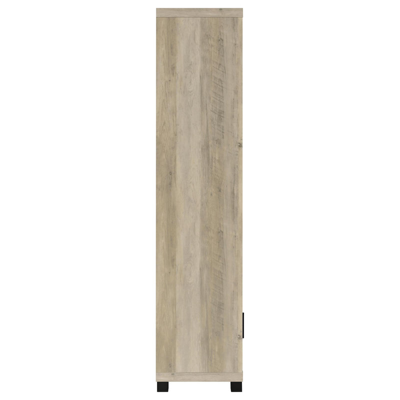 Tour média avec armoire de rangement à 3 tablettes Michelson, Pin délavé