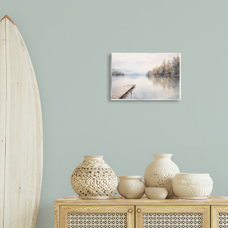  «Old Lake Dock View», art mural par Arlington Prints, H 10 po x l 15 po