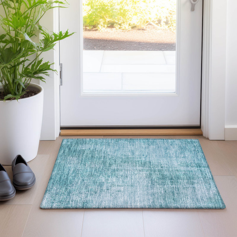 Tapis intérieur / extérieur rectangulaire avec envers antidérapant Lamanna, Rectangle 1'8" x 2'6"