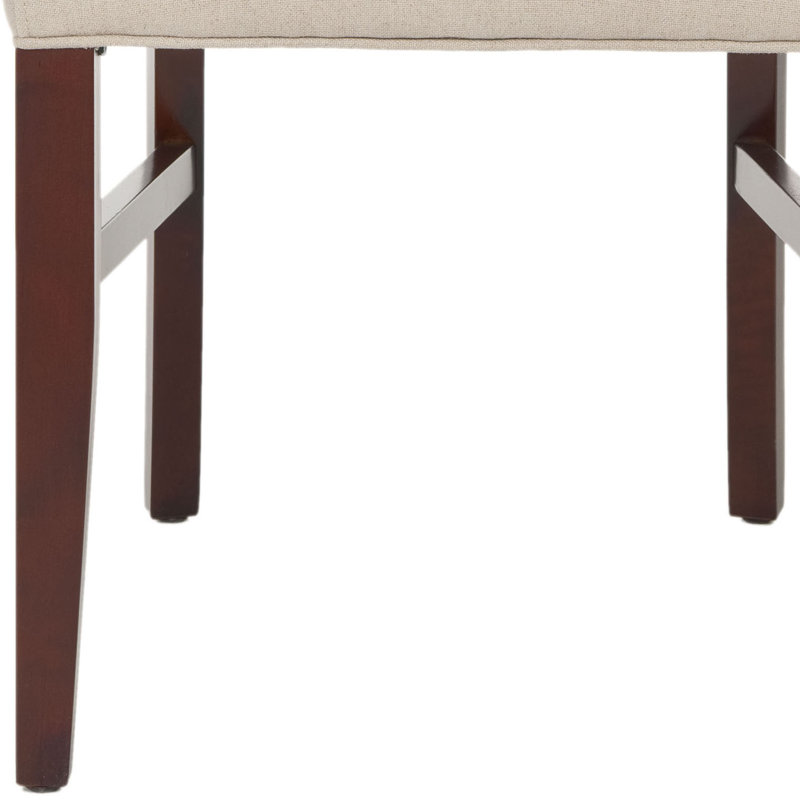 Berik 19'' H Linen Upholstered Parsons Chair, Beige