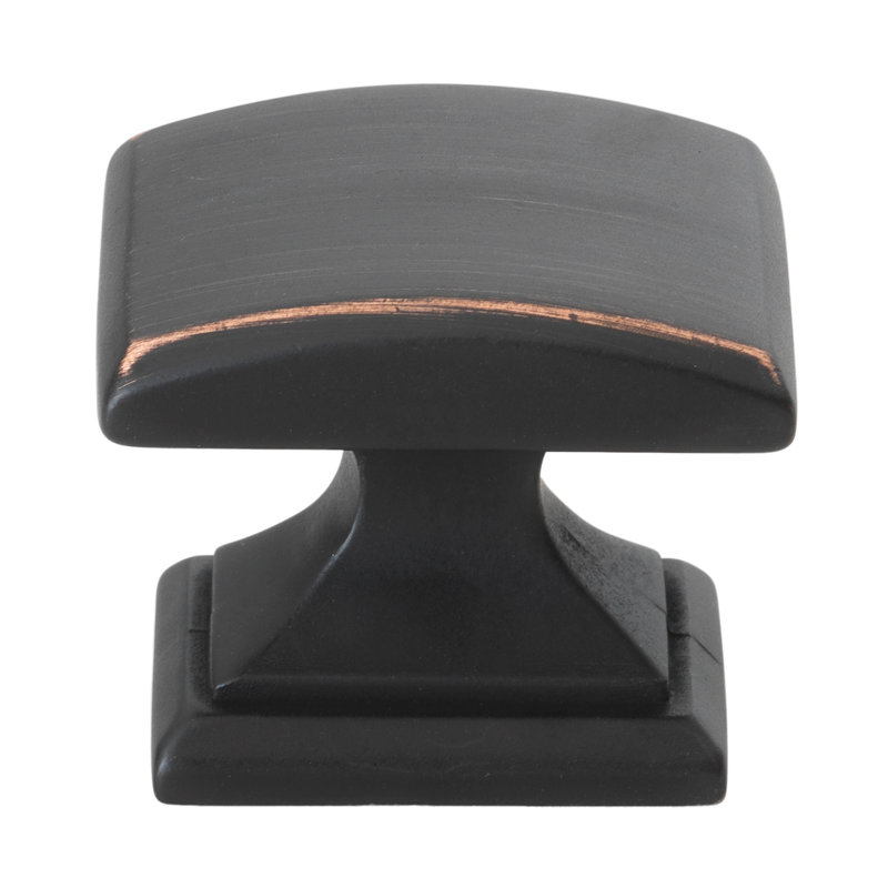 Convex 1 1/4" Length Square Knob Multipack, Oil Rubbed Bronze