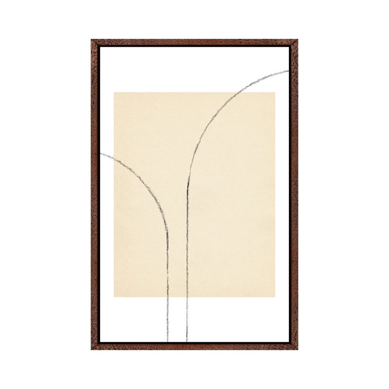 Minimalist Neutral Line Art III by Whales Way - Painting on Canvas, 101.6cm H x 66.04cm W x 3.81cm D