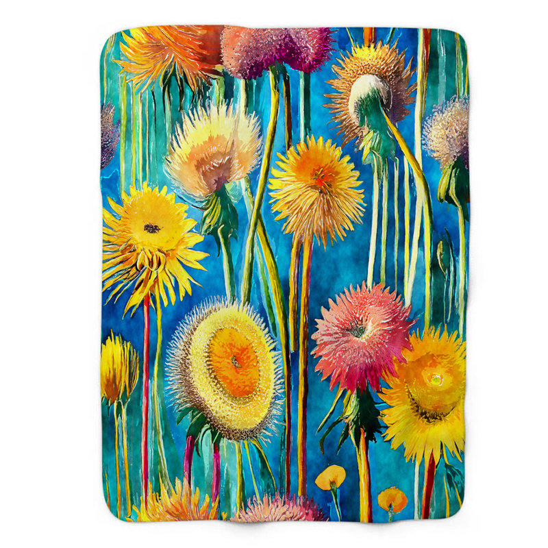Jeté Whimsical Petal Pizzazz, L 60 po x L 80 po