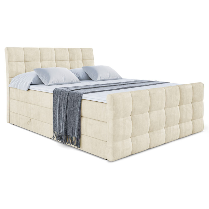 Brookelynne Bed, 120cm W x 200cm D, Beige