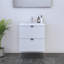 Meuble-lavabo simple 23,6 po avec plateau Kareema