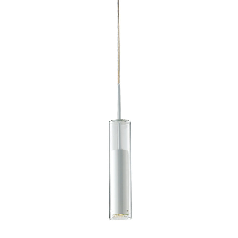 1 - Light Single Pendant, White