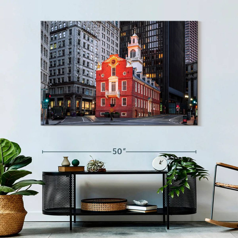 Lilie Old State House of Boston, H 34 po x l 51 po