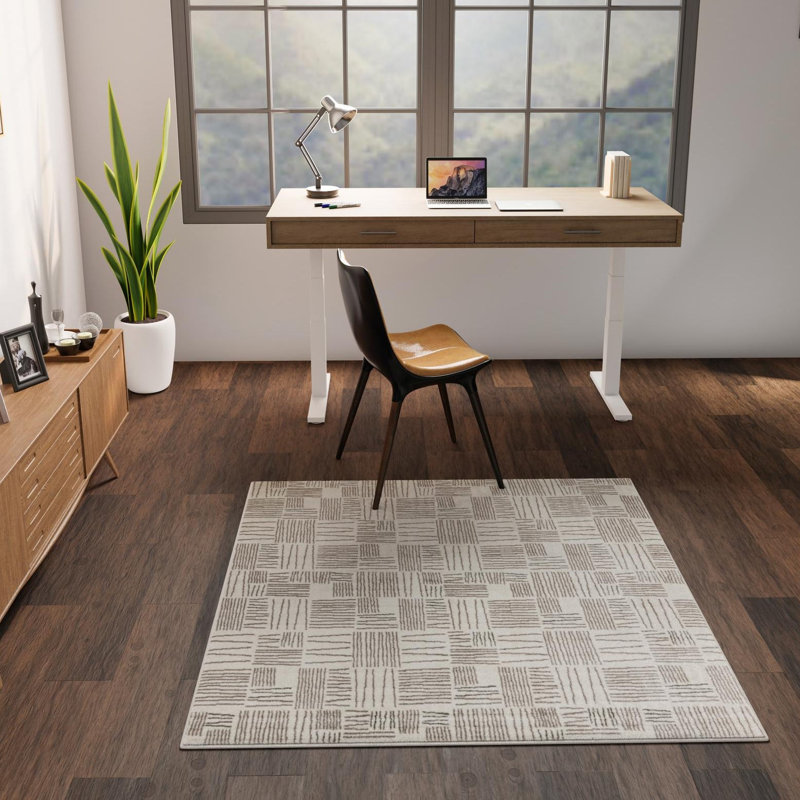 Anaka Geometric Indoor Rug, Square 7'10"