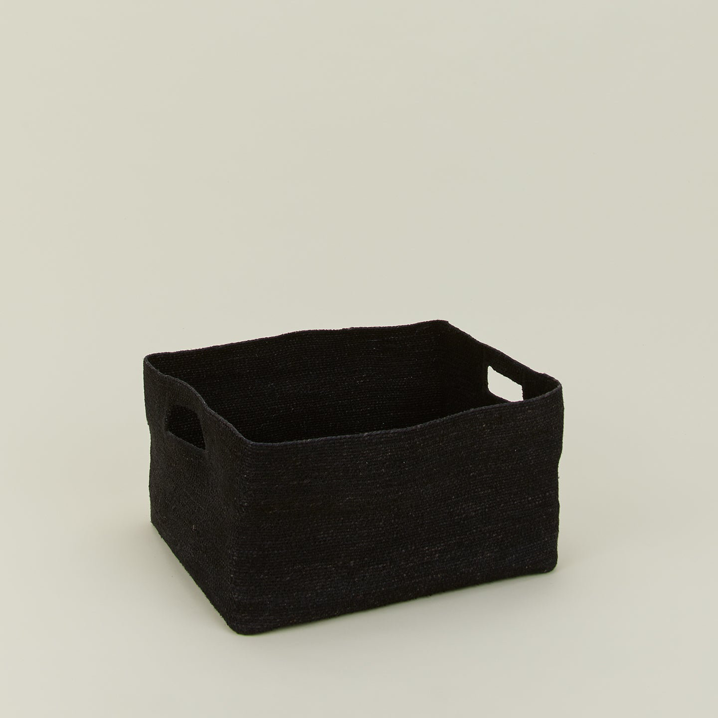 Essential Laundry Basket, Black, 9" H x 17" W x 14" D