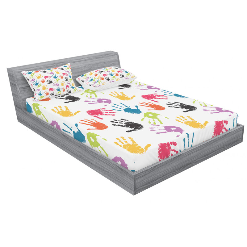 Microfiber Sheet Set, Queen Sheet Set with Fitted Sheet
