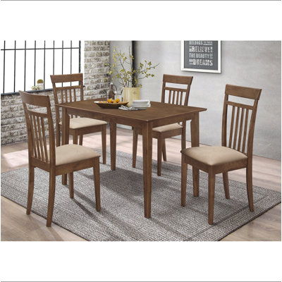 Liandra Chestnut 5-piece Dining Set