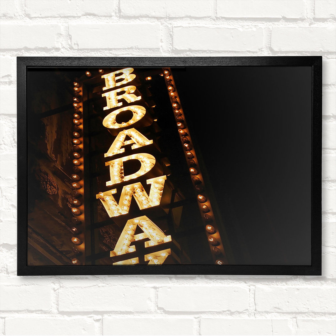 Broadway Lights Gerahmter Druck