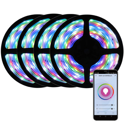 Bande lumineuse pour dessous de meuble à 150 lumières DEL 196,8 po WBM SMART