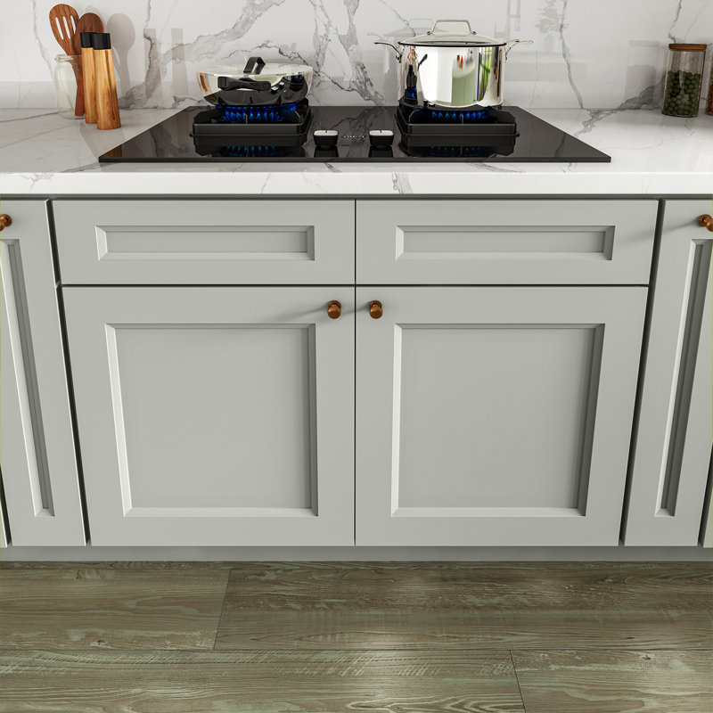 Armoire de cuisine à évier Sinber, 42", Double shaker Laguna Grey