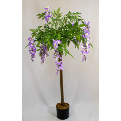 120cm Faux Flowering Tree Tree in Pot