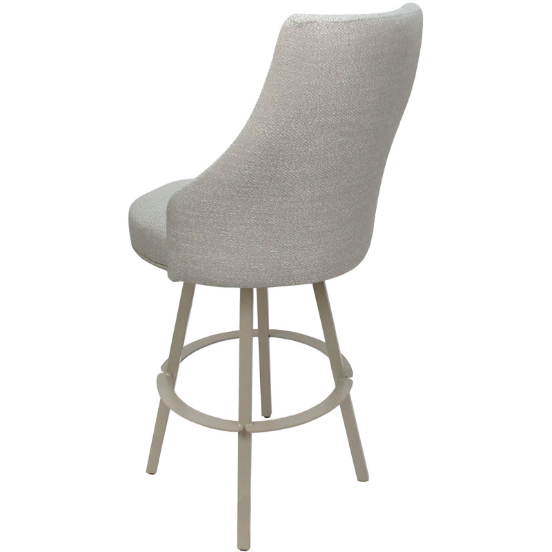 Tabouret de comptoir pivotant en métal de style européen, Très haute (assise de 34 po de hauteur)