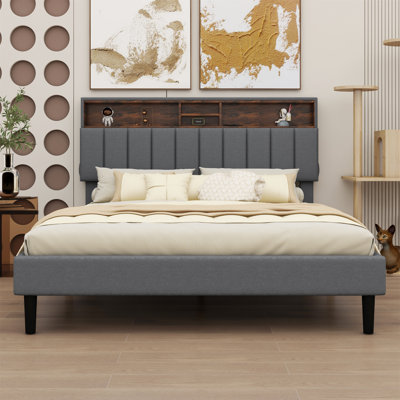 Cleophis Upholstered Upholstered Bed Storage Bed