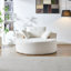 Chaise ronde en peluche avec coussins Teddy-1944875561