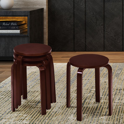 Ensemble de 4 tabourets empilables 18 po