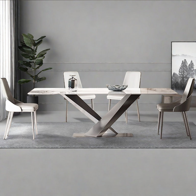 Table de salle à manger Minimalist, H 29,53 po x L 63 po x l 31,5 po