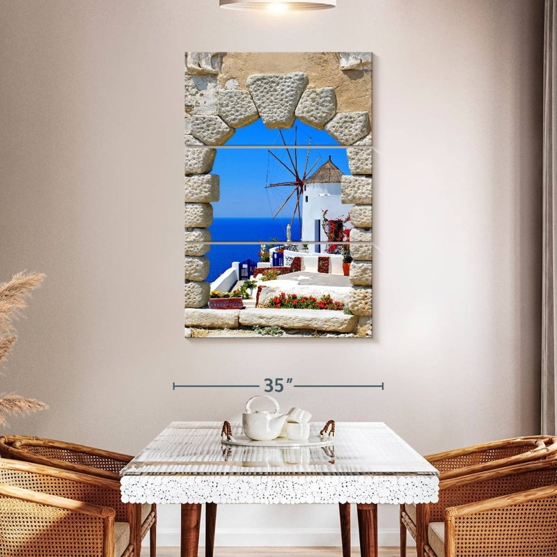 Gillard Window Windmill View, 50" H x 32" W