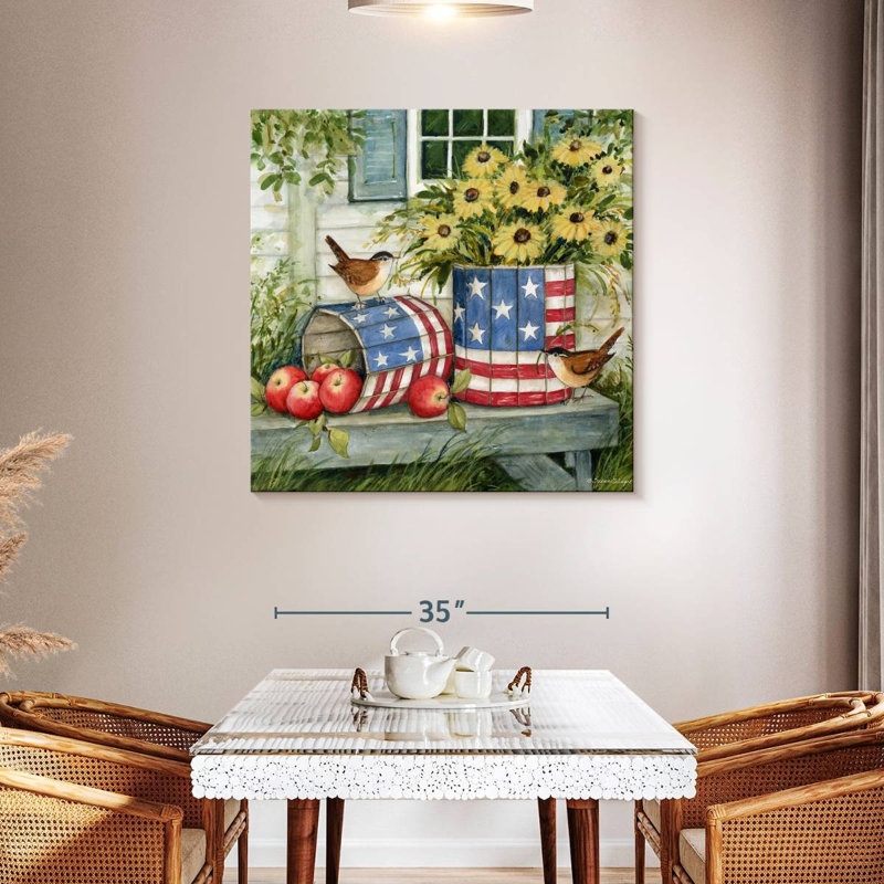Lelar Old Glory II, 39" H x 39" W