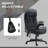 High Back Vibration Massage Office Chair with 6 Vibration Points, Heated Reclining with Remote-329390555