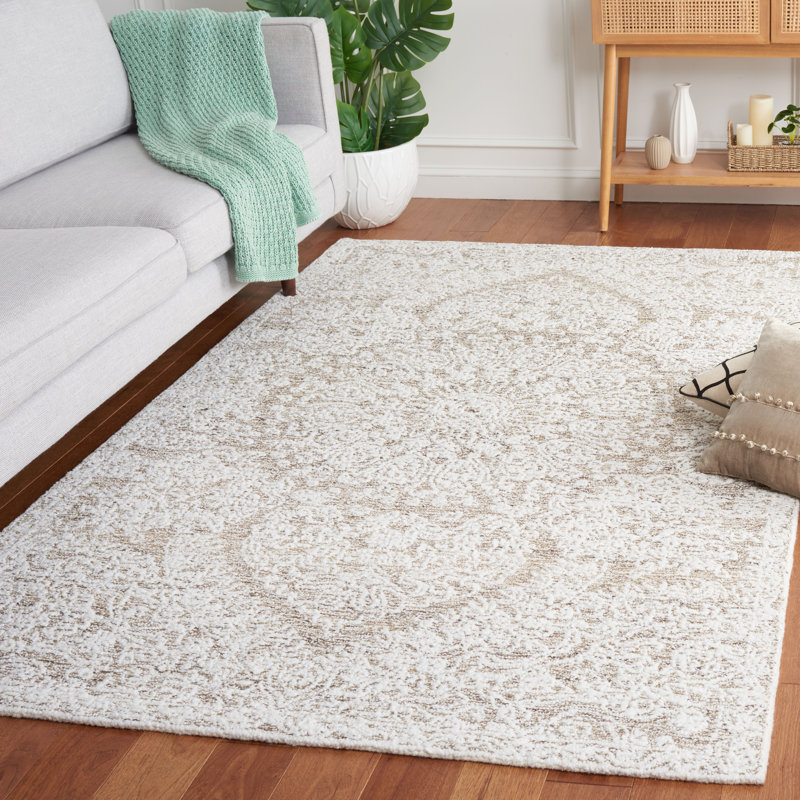 Meshia Hand Tufted Performance Oriental Rug, Rectangle 5' x 8'