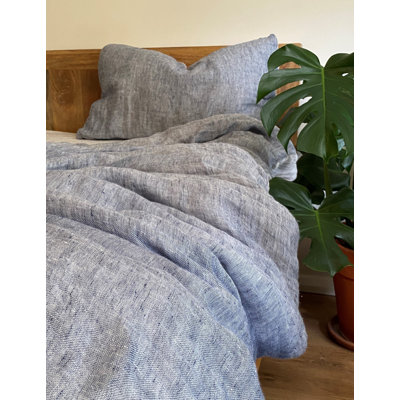 100% Linen Solid Colour Duvet Cover Set with Pillowcases