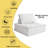 39.37'' Beige Upholstered Armless Modular Sofa 
