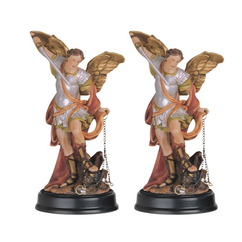 "2-PC Set" ICE ARMOUR 5 "H Archangel Michael Statue Saint Michael l'ange le plus fort