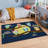 Luxurious Polyester Area Rug, 3.3 x 4.6 Feet | 740 g/m² Velvet Fabric, Non-Slip Felt Dot Underside, Laminated Sponge for Comfort | Antibacterial, Machine Washable at 86°F | Elegant Digital Print Design for Home Décor-1740538044