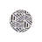 Black Geometric Patterned Woven Base Washable Rug-1178043072
