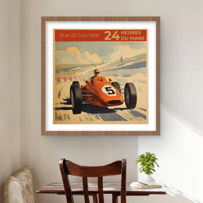 Number 5 - Red Hobbies Framed Matted Print for Home Decor