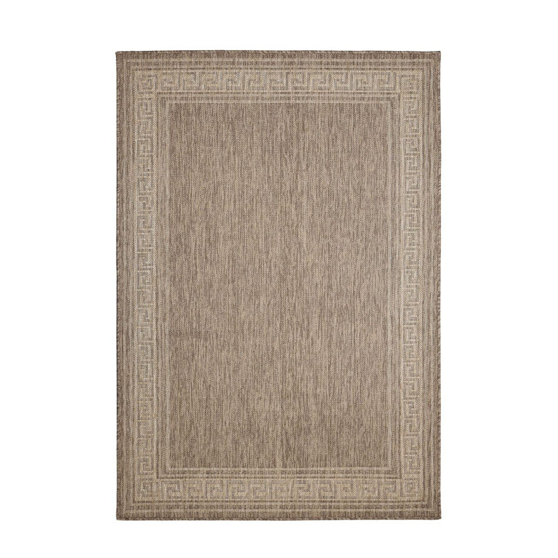 GEL GREEK KEY LATTE 160/225cm, Rectangle 160 x 225 cm