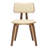 Hoyal Mid-Century Modern Dining Chair - Stained Wood Open Back Accent Chair - Luxury Leather MCM Seating in Single, Set of 2, and Set of 4-1048663724-1040553264