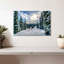 «Ski Away» sur toile-65415403