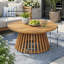 Table basse ronde d'extérieur en bois d'acacia-1993030518