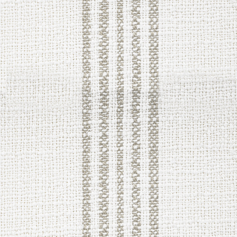 Banc rembourré Azayvion avec base en bois, Light Brown Stripes