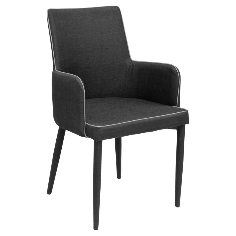 Voris 2 - Person Dining Set, Charcoal