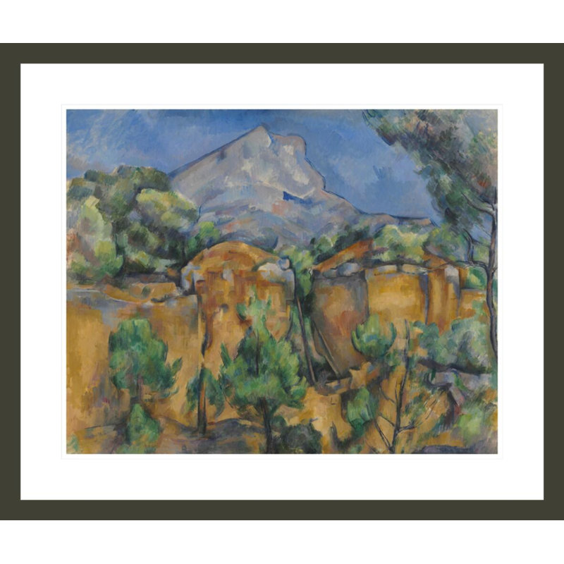 Mont Sainte-Victoire vu de la carrière Bibémus par Paul Cézanne, H 23,5 po x l 27,77 po